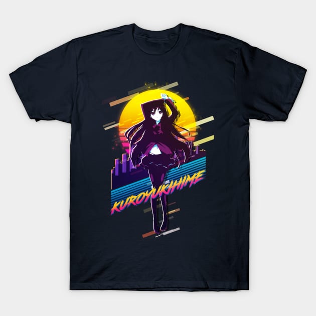 Accel World Kuroyukihime T-Shirt by 80sRetro